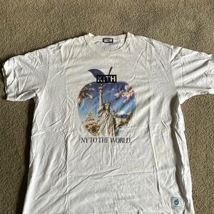 Kith Graphic Tee with NY to the World Design